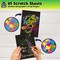 79-Piece Rainbow Scratch Art Kit for Kids – Creative Drawing Paper, Stencils & Styluses for Ages 4–12, Perfect for Gifts, Crafts & Travel Fun